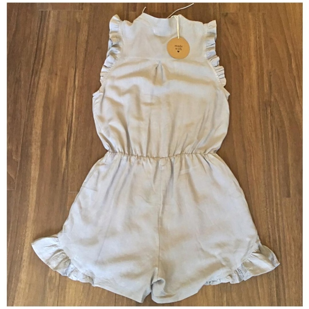 LAST ONE‼HONEY PUNCH UO Boho Slate Lavender Romper - Picture 3 of 6